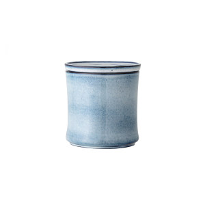 Sandrine Jar WLid, Blue, Stoneware 储物罐
