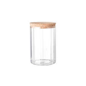 Roan Jar WLid, Clear, Glass 收纳罐