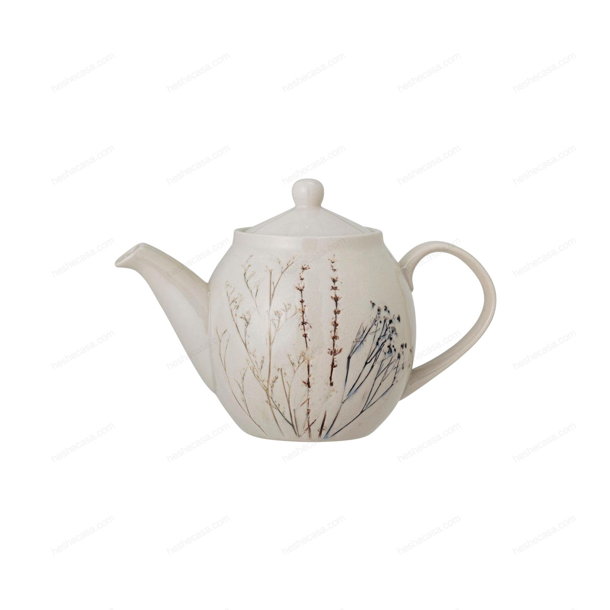 Bea Teapot, Nature, Stoneware 茶壶