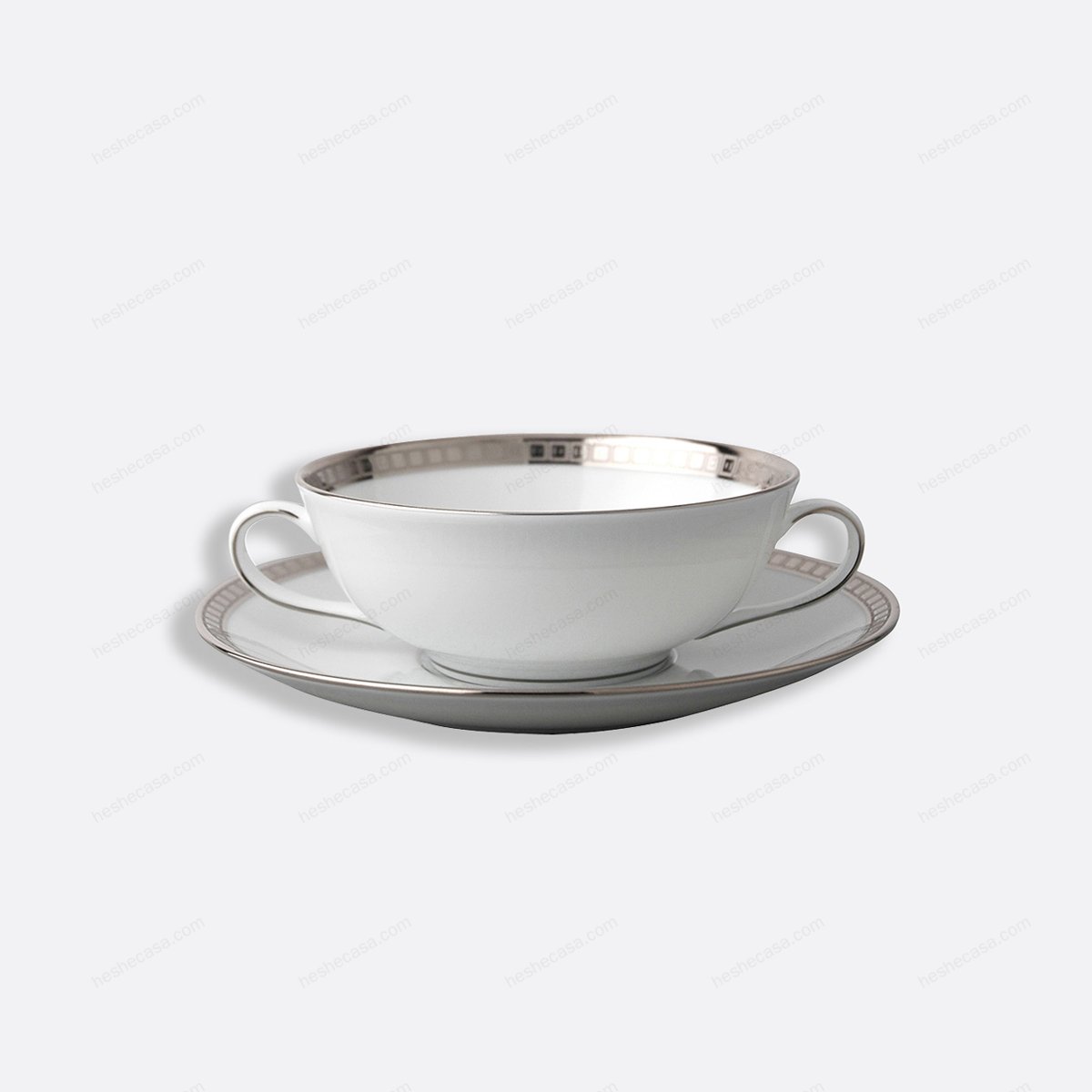 Athéna Platinum Cream Cup And Saucer 5 碗