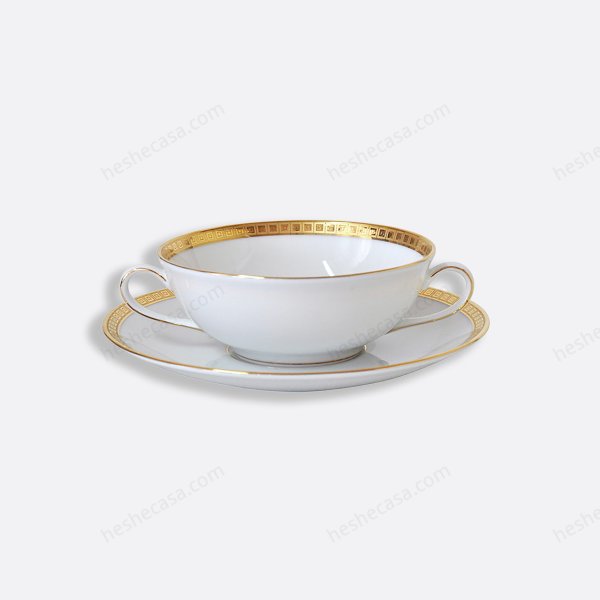 Athéna Gold Cream Cup And Saucer 5 碗