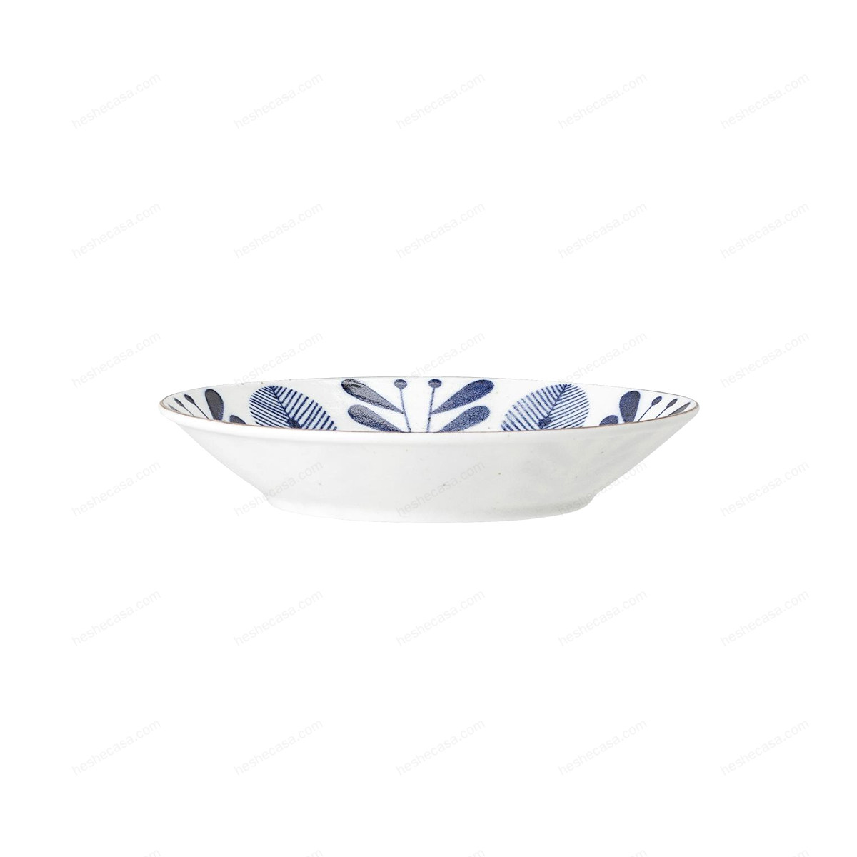 Camellia Serving Bowl, Blue, Porcelain 盘子