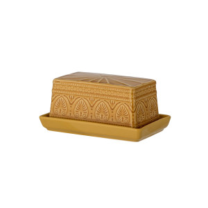 Rani Butter Box, Yellow, Stoneware 储物盒