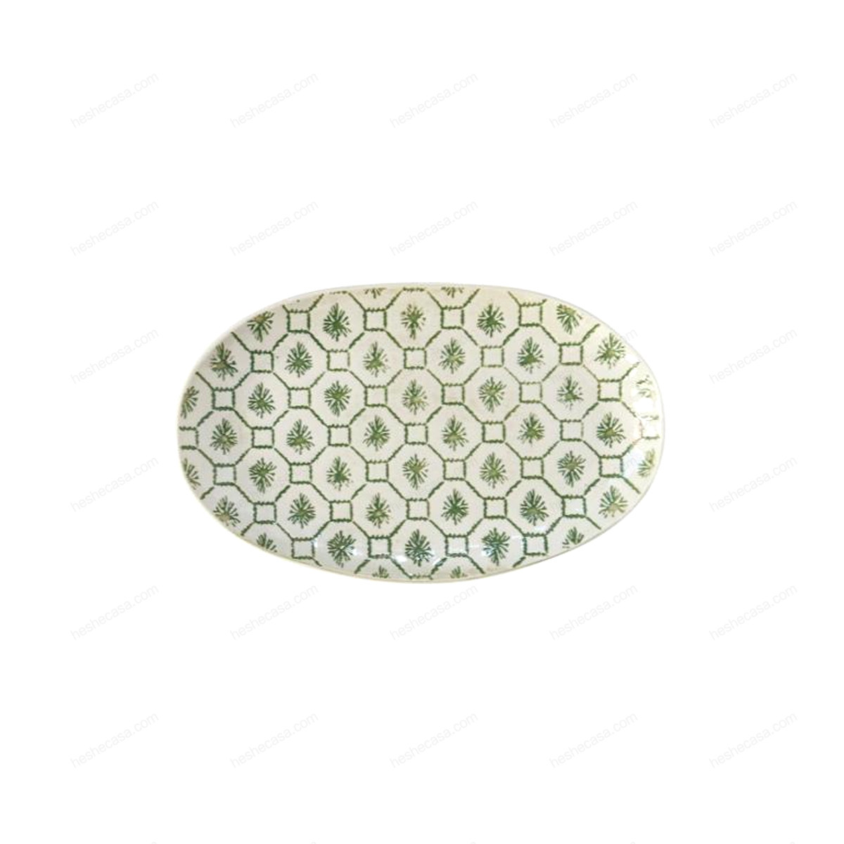 Viola Plate, Green, Stoneware 盘子