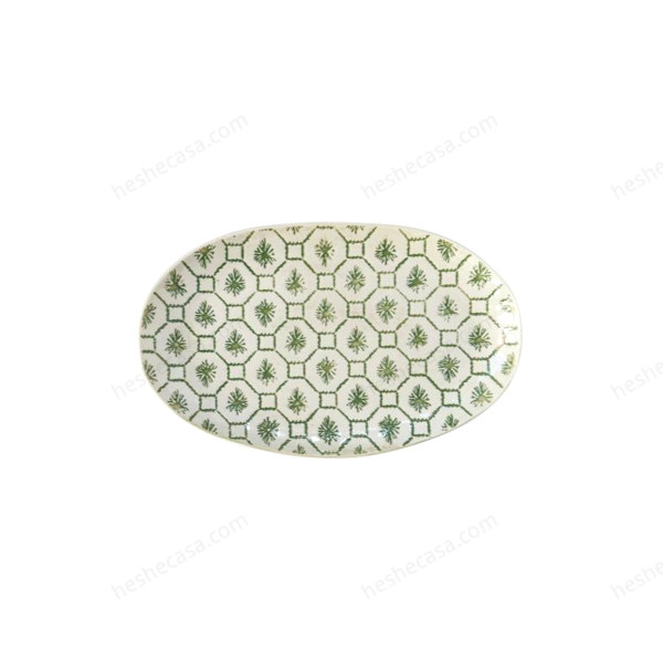 Viola Plate, Green, Stoneware 盘子