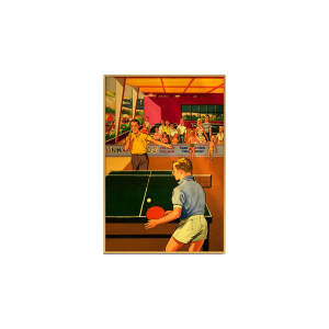 Table Tennis Players Ncd-Ag-S020装饰画