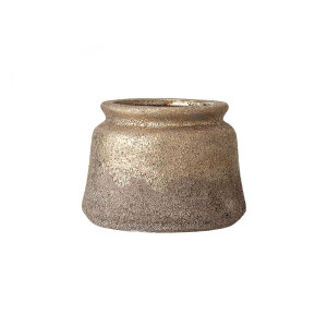 Matty Deco Flowerpot, Gold, Terracotta花瓶