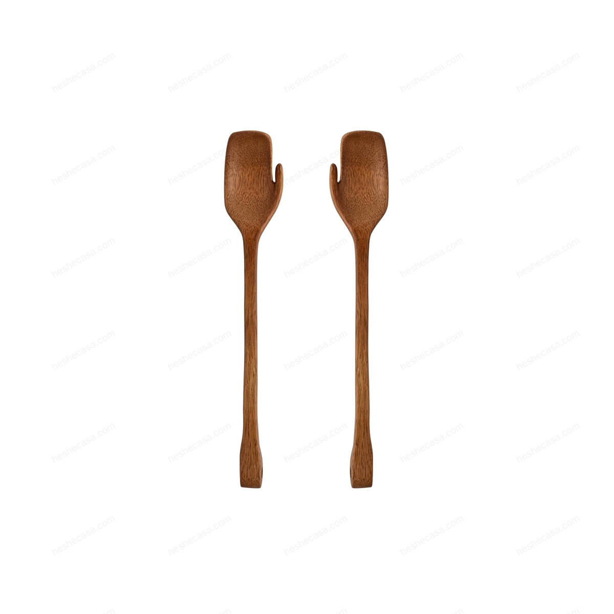 Zeena Salad Servers, Brown, Mango 搅拌勺