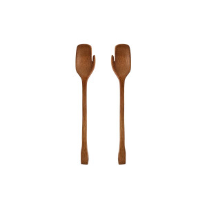 Zeena Salad Servers, Brown, Mango 搅拌勺