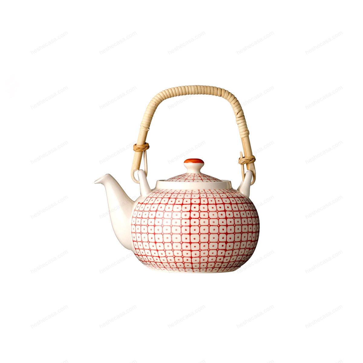 Carla Teapot, Red, Stoneware 茶壶