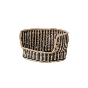 Lenina Dog Basket, Black, Seagrass 收纳篓