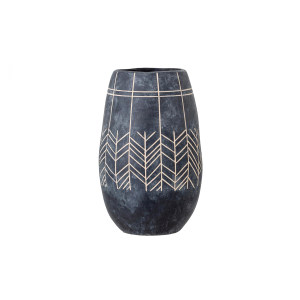 Mahi Deco Vase, Black, Ceramic花瓶
