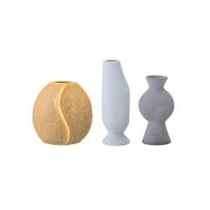 Miacecilia Vase, Yellow, Stoneware花瓶