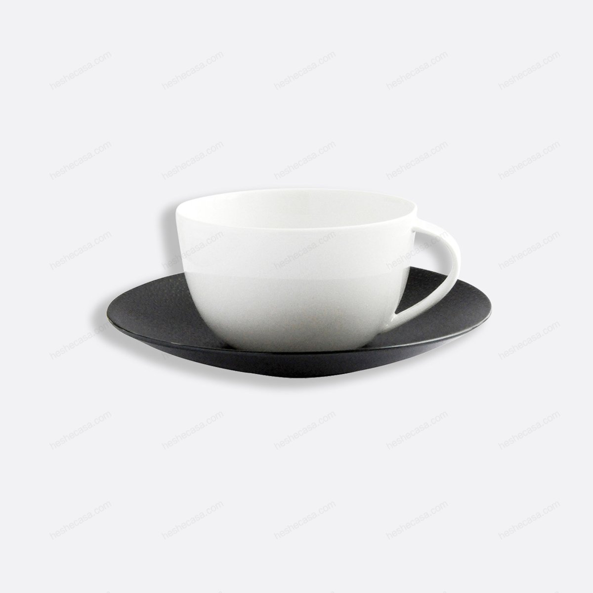 Bulle Sable Noir Teacup And Saucer 7 Oz 茶杯