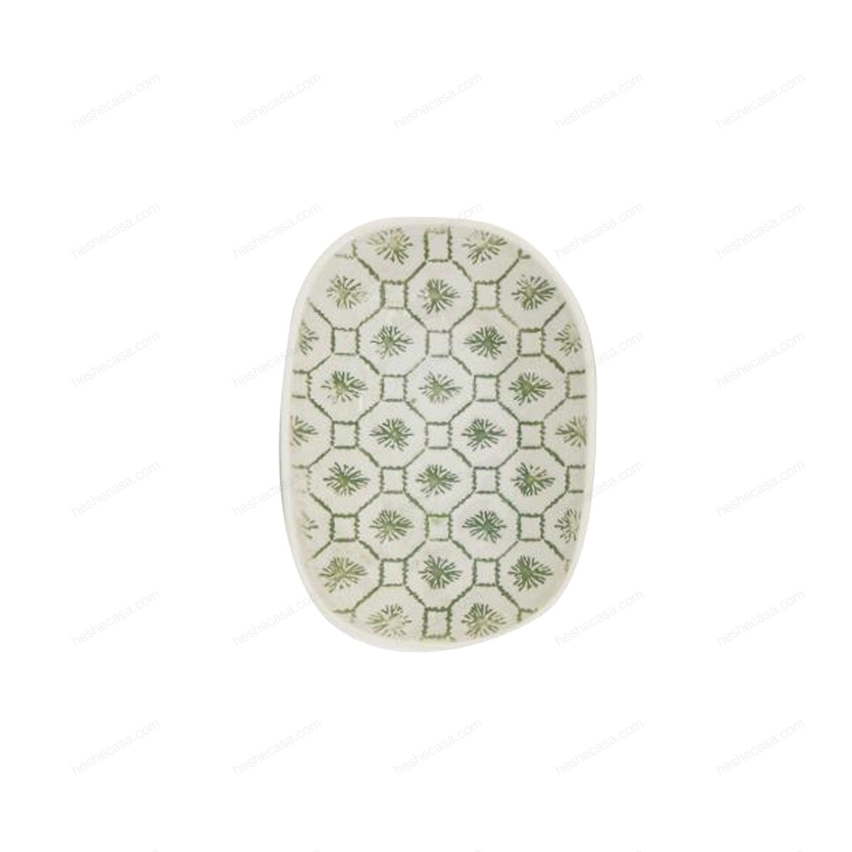 Viola Serving Dish, Green, Stoneware 盘子