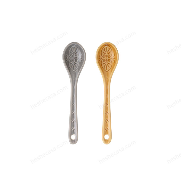 Rani Spoon, Yellow, Stoneware 勺子