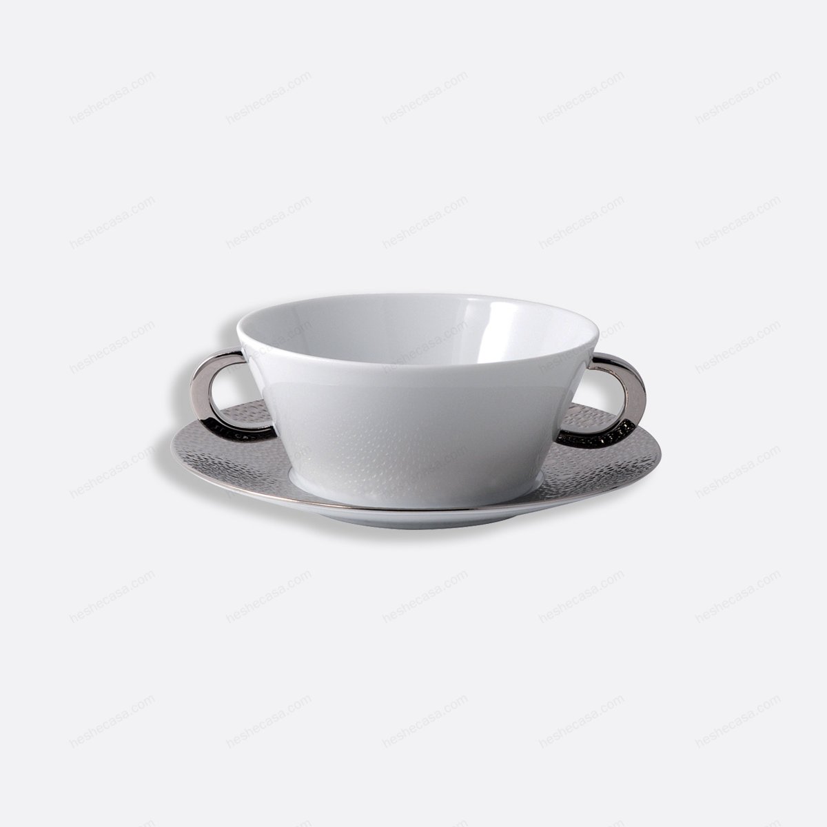 Ecume Platine Cream Cup And Saucer 碗