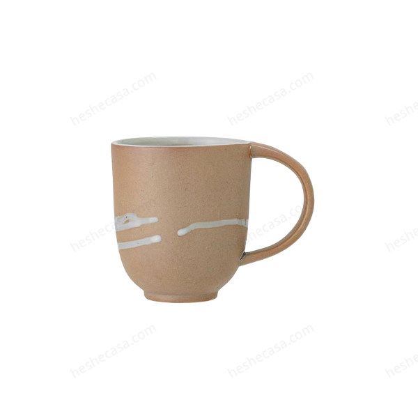 Peony Mug, Brown, Stoneware 水杯