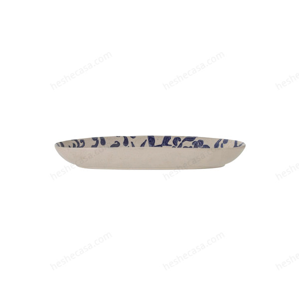 Petunia Serving Plate, Blue, Stoneware 盘子