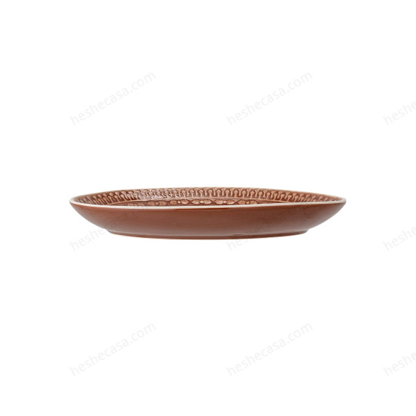Rani Serving Plate, Brown, Stoneware 盘子