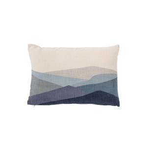 Gaja Cushion, Blue, Cotton靠垫