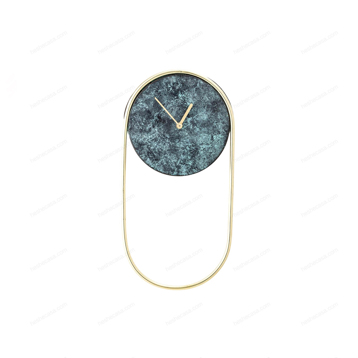 Laaziz Wall Clock, Green, Metal钟表