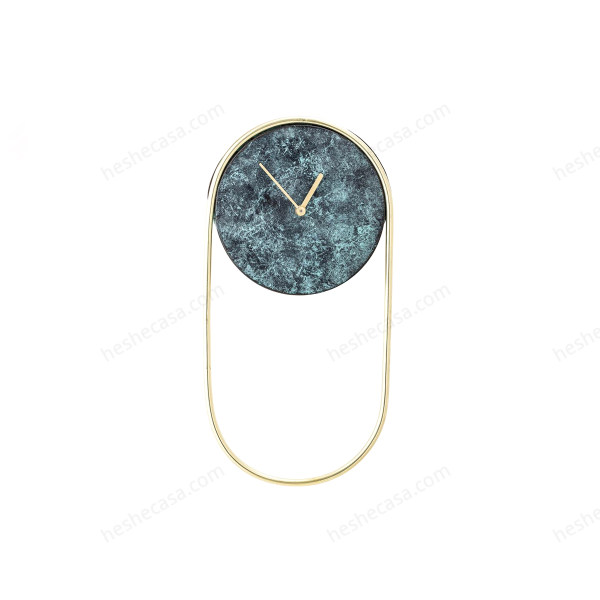 Laaziz Wall Clock, Green, Metal钟表