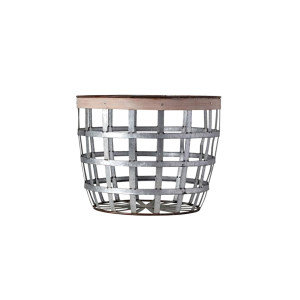 Jaxon Basket, Silver, Metal 收纳篮