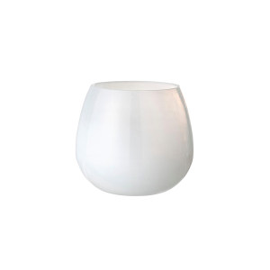 Karna Votive, White, Recycled Glass摆件