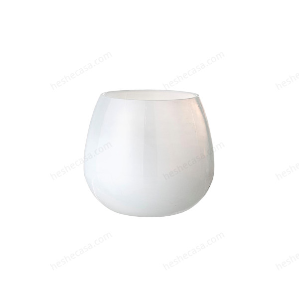 Karna Votive, White, Recycled Glass摆件