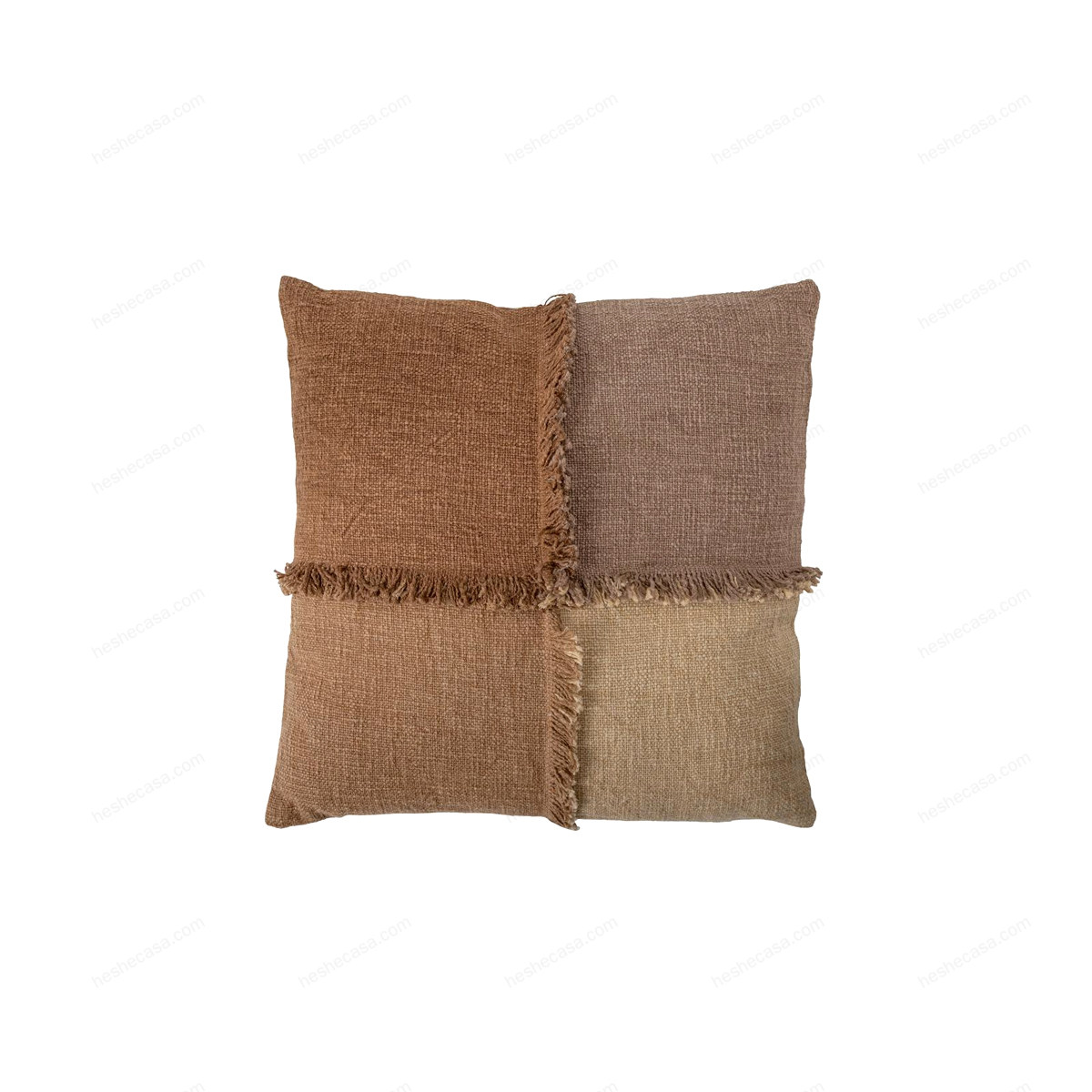 Gija Cushion, Brown, Cotton靠垫