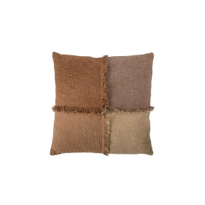 Gija Cushion, Brown, Cotton靠垫