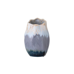 Jace Deco Vase, White, Ceramic花瓶