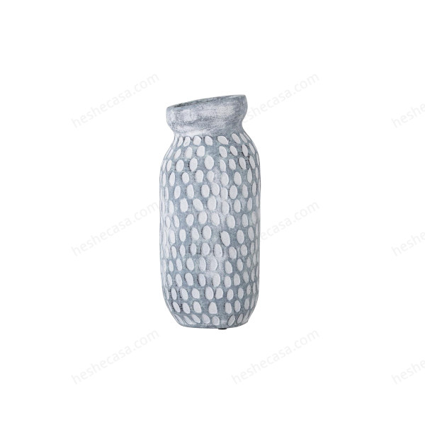 Jac Deco Vase, White, Ceramic花瓶