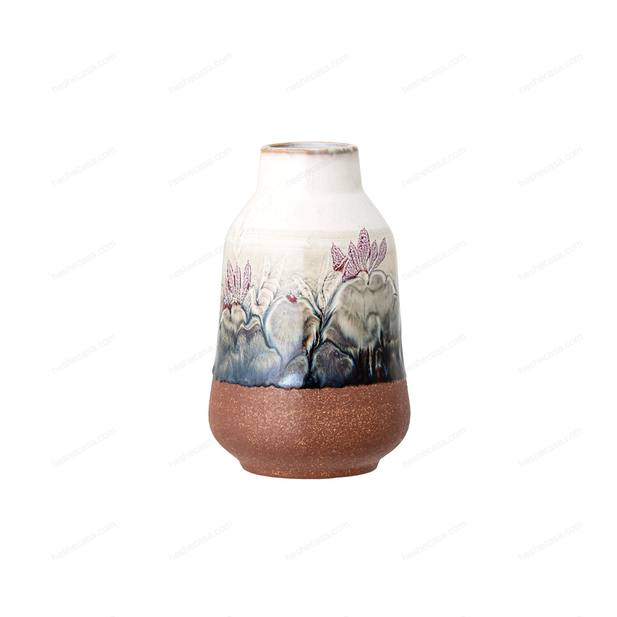 Isidro Vase, White, Stoneware花瓶