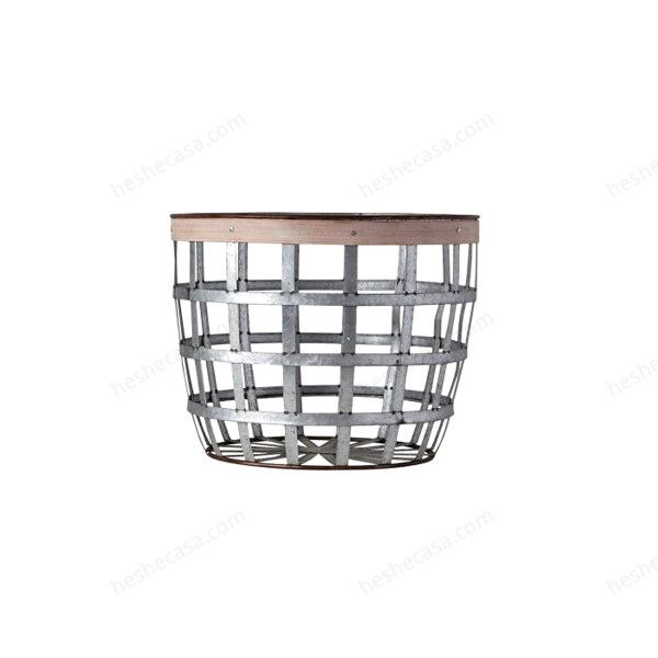 Jaxon Basket, Silver, Metal 收纳筐