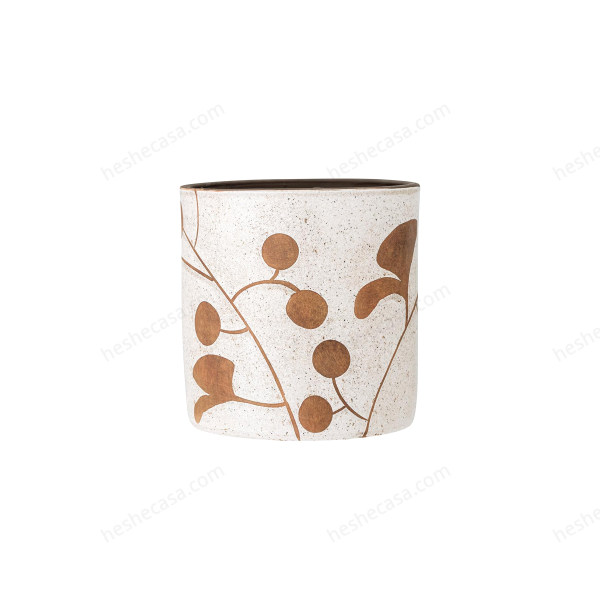 Janis Deco Flowerpot, White, Terracotta花瓶