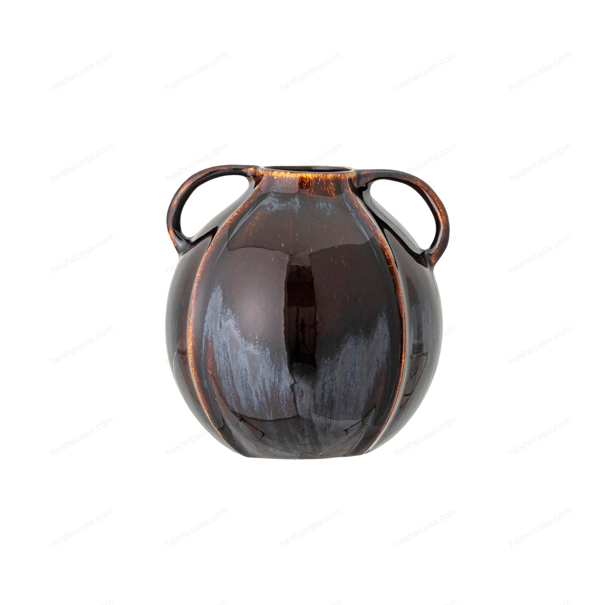Inela Vase, Brown, Stoneware花瓶