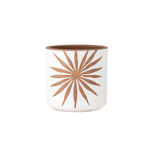 Idris Deco Flowerpot, White, Terracotta花瓶