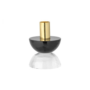 Etel Candlestick, Black, Glass香薰/蜡烛/烛台