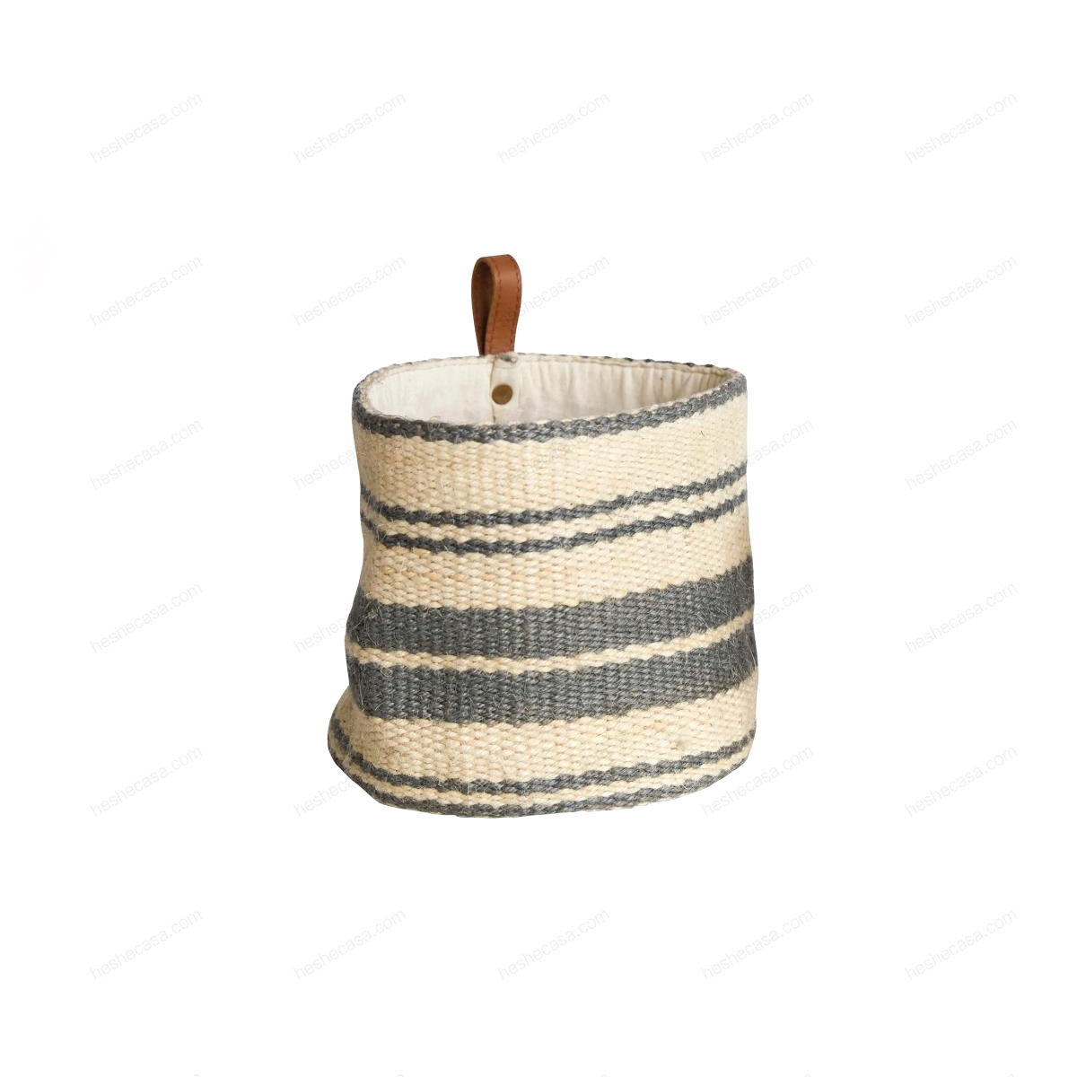 Landry Wall Basket, Grey, Jute 收纳篓