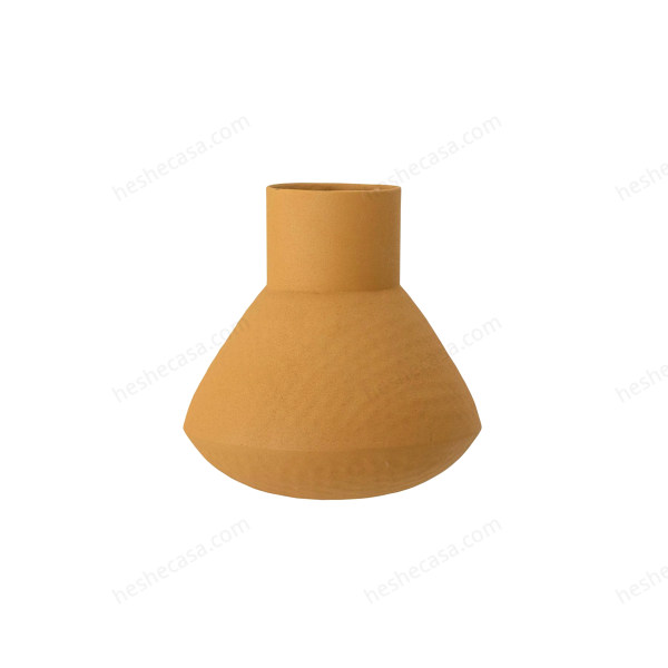 Isira Vase, Yellow, Metal花瓶