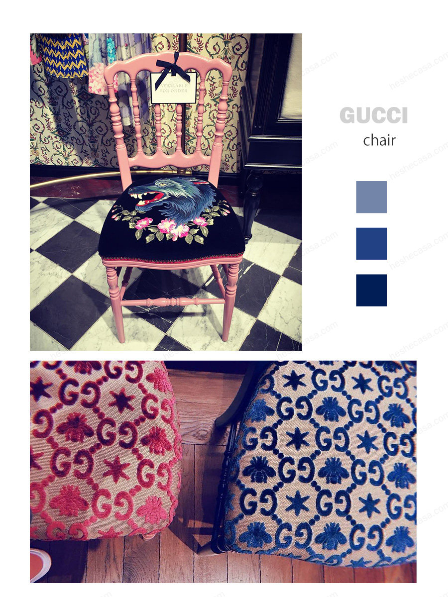 Gucci单椅合集 | 奢侈品Gucci不只有衣服包包口红还有家具系列  第1张