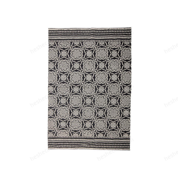 Aco Rug, Black, Cotton地毯