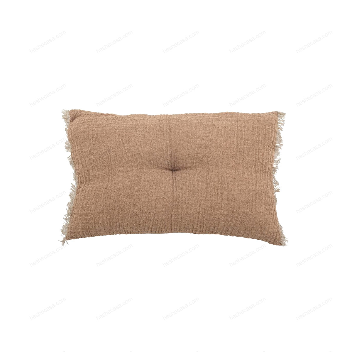 Adita Cushion, Brown, Cotton靠垫