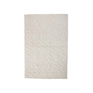 Billa Rug, White, Cotton地毯