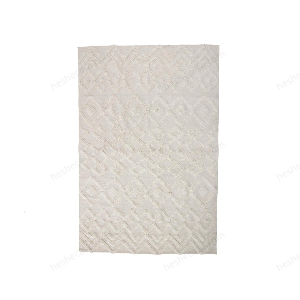 Billa Rug, White, Cotton地毯