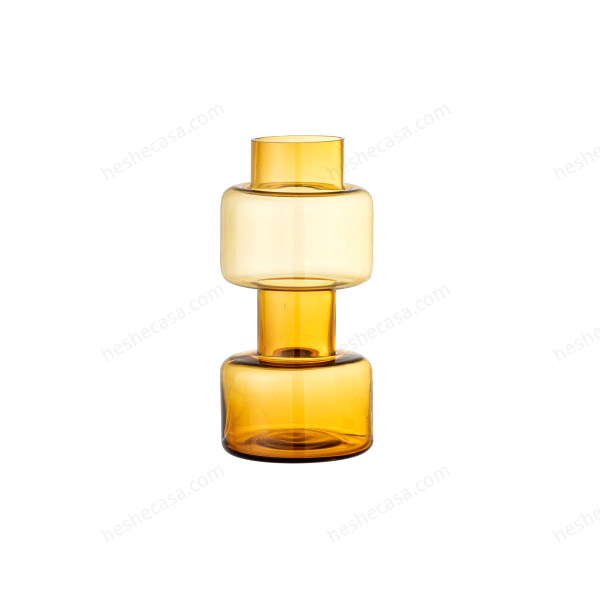 Benette Vase, Yellow, Glass花瓶