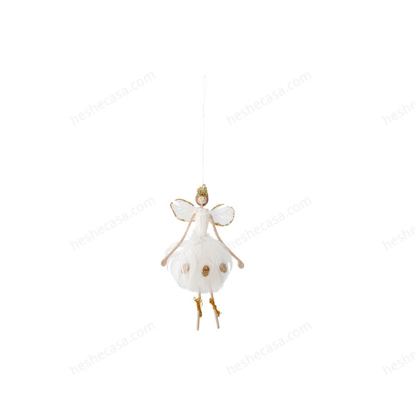 Nate Ornament, White, Feather摆件