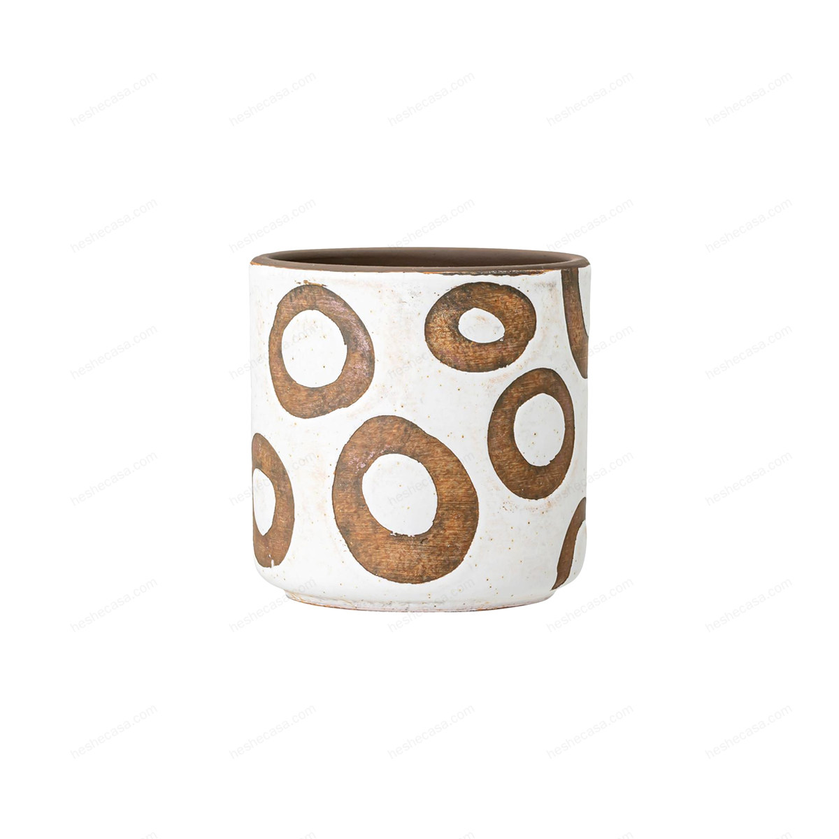 Avo Deco Flowerpot, White, Terracotta花瓶